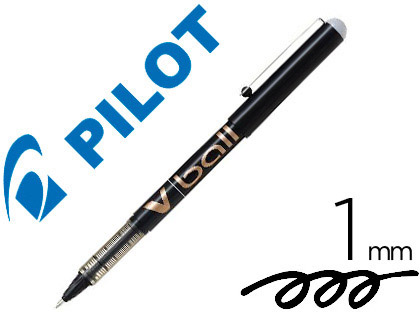 Pilot Vball - Roller - Pointe Moyenne 1 mm - Noir