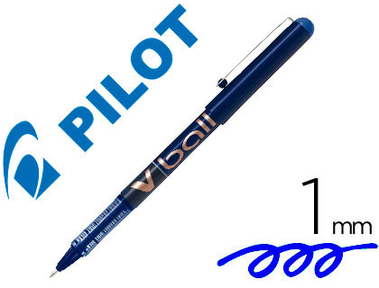Pilot Vball - Roller - Pointe Moyenne 1 mm - Bleu
