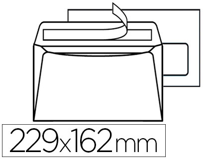Fourniture de bureau : Enveloppe gpv c5 162x229mm 90g adhésive fermeture rapide sécurisée définitive blanche boîte 500