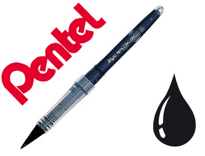 Fournitures de bureau : Recharge pentel feutre tradio stylo refill mlj20 largeur moyenne coloris noir