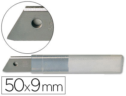 Fournitures de bureau : Lame rechange q-connect cutter acier inoxydable 9mm étui de 10 