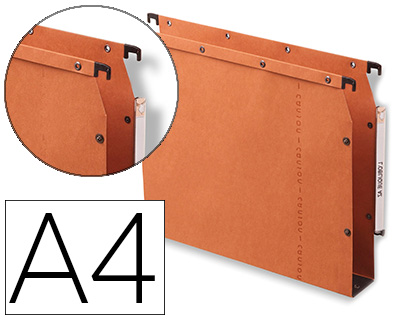 Dossier suspendu armoire L'oblique AZV Ultimate kraft 240g/m² fond V coloris orange - Boîte de 10