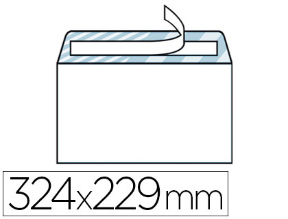 Fourniture de bureau : Enveloppe gpv c4 229x324mm 90g adhésive fermeture rapide sécurisée définitive blanche boîte 250 