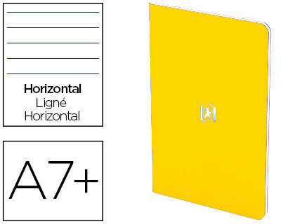 Fourniture de bureau : Carnet agrafé oxford pocket notes 9x14cm 48 pages 90g coloris jaune