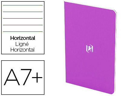 Fourniture de bureau : Carnet agrafé oxford pocket notes 9x14cm 48 pages 90g coloris violet