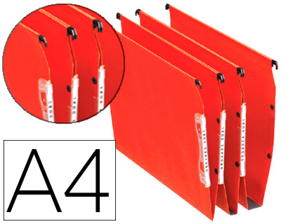 Dossier suspendu armoire Esselte Dual kraft 220g/m² fond 50mm coloris orange - Boîte de 25