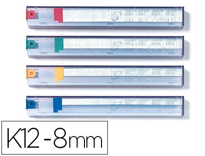 Papeterie Scolaire : Cassette d'agrafes rapid k8 8mm pour agrafeuse 5551 capacité agrafage 45 feuilles 