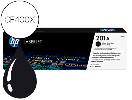Fournitures de bureau : Toner laser hp 201x pour laserjet pro mfp m277/m274/m252 couleur noir 2800p