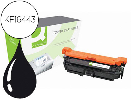 Fournitures de bureau : Toner q-connect compatible hp ce400a pour imprimantes color laserjet m551 570 mfp570 575 couleur noir 5500p