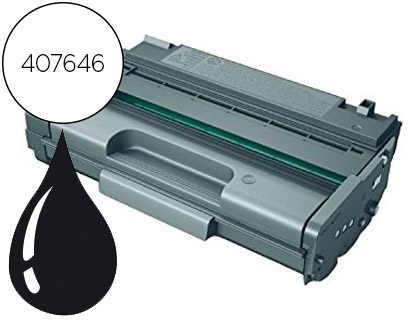 Fournitures de bureau : Toner laser ricoh sp3500xe 407646 pour sp3500xe/3510 couleur noir 6400p