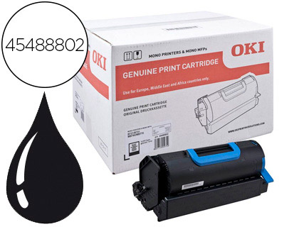 Fourniture de bureau : Toner laser oki 45488802 pour mb760/721/731/770 pour couleur noir 18000p