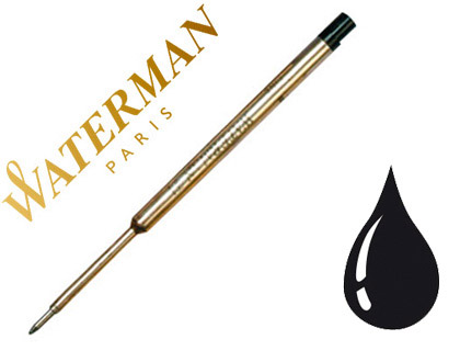Fournitures de bureau : Recharge waterman stylo-bille maxima largeur fine coloris noir