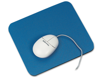 Fournitures de bureau : Tapis souris q-connect standard antidérapant coloris bleu