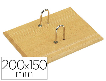 Fournitures de bureau : Socle jpc bois vernis pour blocs éphémérides support crayon 195x150mm
