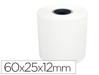 Fournitures de bureau : Bobine tpe schades papier thermique diamètre 46mm mandrin 12mm largeur 60mm longueur 25m