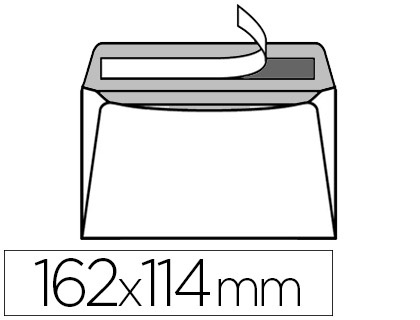 Fournitures de bureau : Enveloppe précasée gpv détachable adhésive vélin blanc 90g c6 114x162mm fond gris bloc de 50