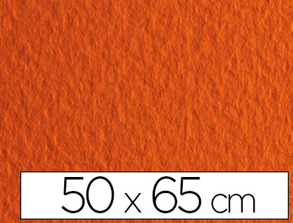 Fournitures de bureau : Papier dessin fabriano feuille tiziano 160g 50x65cm unicolore orange