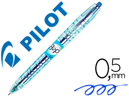 Pilot B2P - Roller Rétractable - Pointe Moyenne 0,7 mm - Bleu