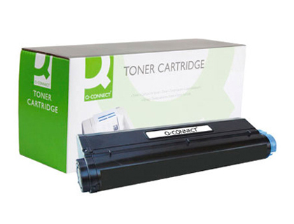 Fournitures de bureau : Toner laser q-connect compatible imprimantes oki 01101202 couleur noir 6000p