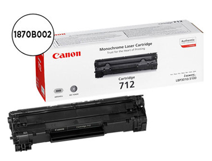 Fournitures de bureau : Toner laser canon 1870b002 couleur noir 1500p
