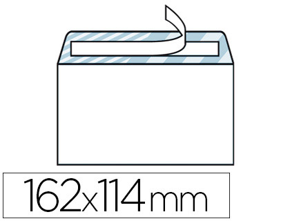 Fourniture de bureau : Enveloppe gpv c6 114x162mm 90g adhésive fermeture rapide sécurisée définitive blanche boîte 500 