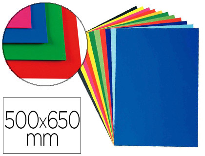 Fourniture de bureau : Papier dessin canson manipack uni 80x60cm coloris vifs veloutés assortis paquet 25 feuilles