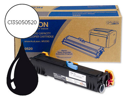 Fournitures de bureau : Toner laser epson s050520 c13s050520 couleur noir 1800p