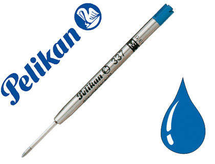 Fournitures de bureau : Recharge pelikan stylo-bille métal largeur moyenne coloris bleu