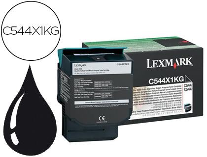 Fourniture de bureau : Toner laser lexmark c544/x544 c544x1kg couleur noir 6000p