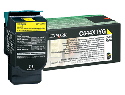 Fournitures de bureau : Toner laser lexmark c544/x544 c544x1yg couleur jaune 4000p