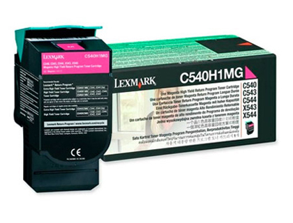Fournitures de bureau : Toner laser lexmark c540h1mg pour c540/c543/ c544/x543/x544 couleur magenta 2000p