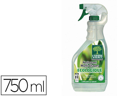 Fournitures de bureau : Nettoyant arbre vert multi surfaces parfum agrumes ecologique spray 740ml