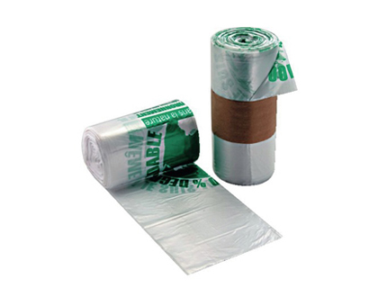 Fourniture de bureau : Sac poubelle biodégradable norme nf 36 microns 110l coloris vert paquet de 100 