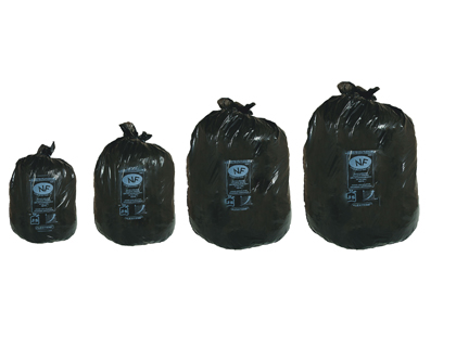 Fournitures de bureau : Sac poubelle flexitène liens 13 microns plus résistant multicouches étanchéité totale 30l coloris noir paquet de 1000