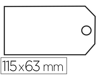 Fournitures de bureau : Étiquette américaine apli agipa 63x115mm pré-imprimée ficelle individuelle 250mm carnet de 10 