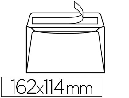 Fourniture de bureau : Enveloppe blanche la couronne office c6 114x162mm 80g adhésive ouverture facile boîte 500 