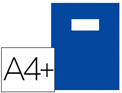 Fournitures de bureau : Protège-cahier riplast yéti pvc opaque 20/100e inclus porte-étiquette et étiquette a4+ 240x320mm coloris bleu