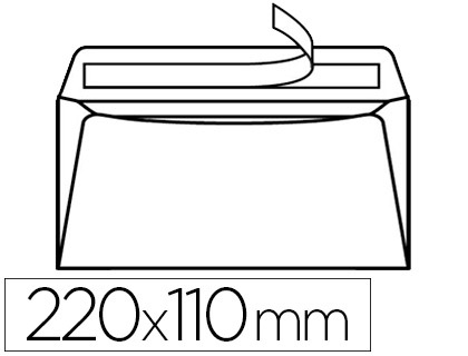 Fourniture de bureau : Enveloppe gpv dl 110x220mm 80g recyclée auto-adhésive extra blanche boîte 500 