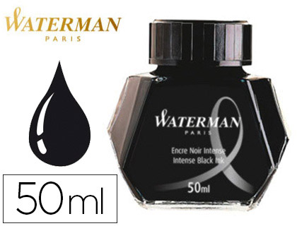 Fournitures de bureau : Encre waterman noire flacon 50ml