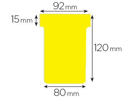 Fournitures de bureau : Fiche planning nobo indice 3 15x92x120x80mm coloris jaune étui 100