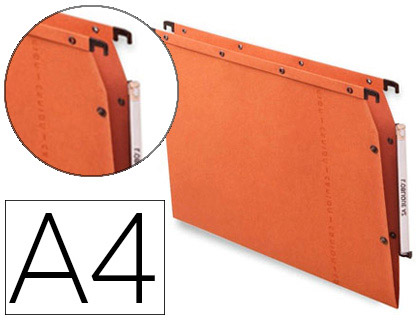 Dossier suspendu armoire L'oblique AZV Ultimate kraft 240g/m² fond 15mm coloris orange - Boîte de 25