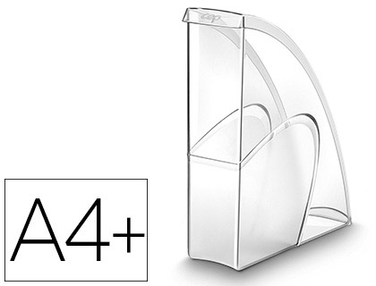 Fournitures de bureau : Porte-revues cep pro polystyrène antichoc robuste format 24x32cm coloris transparent