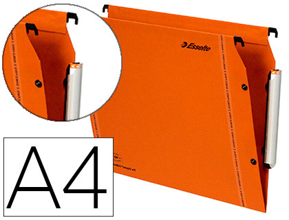 Dossier suspendu armoire Esselte LMG kraft 240g/m² fond V coloris orange - Boîte de 25
