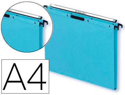 Dossier suspendu tiroir L'oblique VELCRO Ultimate H fond 15mm coloris bleu - Boite de 25