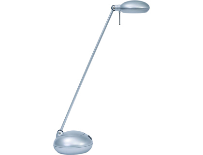Fourniture de bureau : Lampe bureau alba led pill gris métal