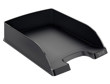 Fournitures de bureau : Corbeille à courrier leitz wow polystyrène qualité supérieure superposable escalier ou vertical coloris noir