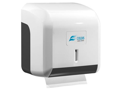 Fournitures de bureau : Distributeur papier toilette coldis carré paquet plastique petit modèle capacité 250f