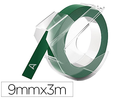Fournitures de bureau : Ruban dymo titreuse mécanique 9mmx3m vert