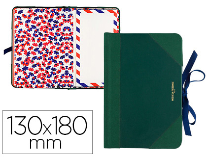 Fourniture de bureau : Carnet piqué carpentras notebook parisien 13x18cm 48 pages ligné médium coloris vert