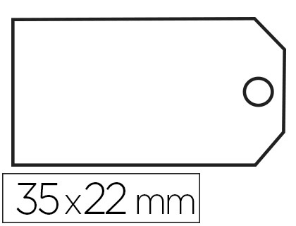 Fournitures de bureau : Étiquette à fil apli agipa 22x35mm cartonnette blanche fil blanc coton paquet 100 